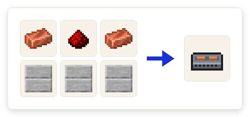 Crafting recipe for Charging Stage