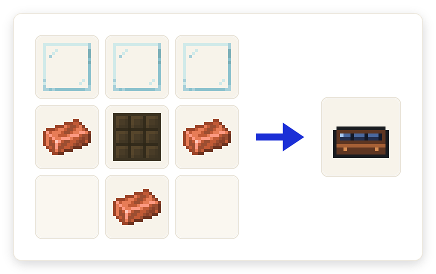Crafting recipe for Solar Panel