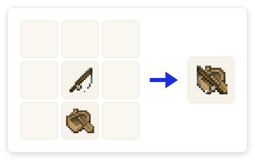 Crafting recipe for Fish Boat