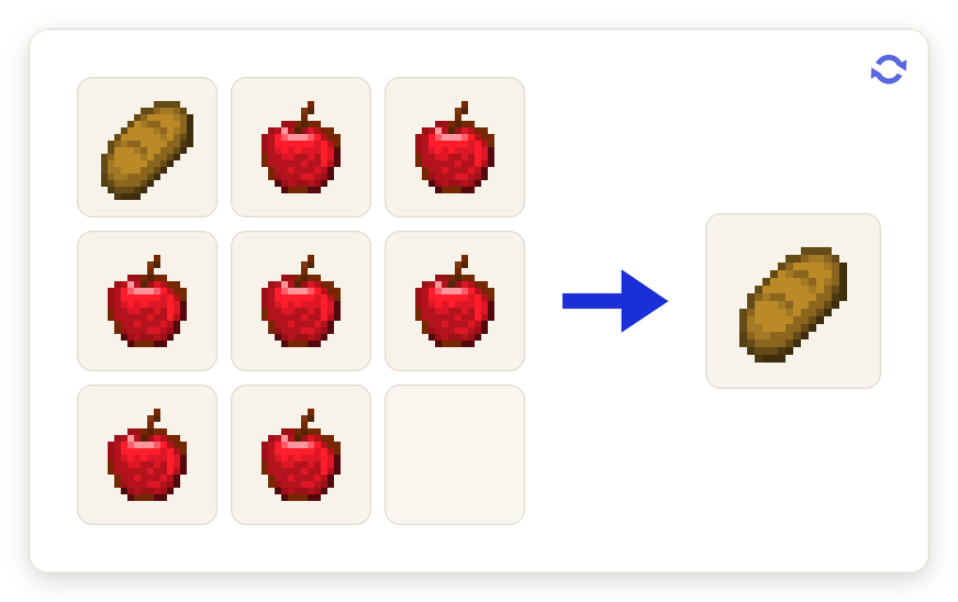 Crafting recipe for Easy Food7