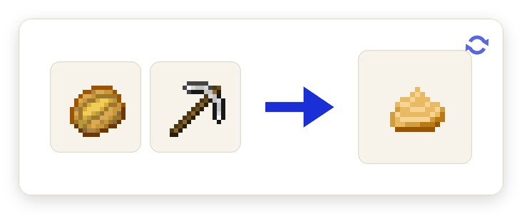 Crafting recipe for Mashed Potatoes