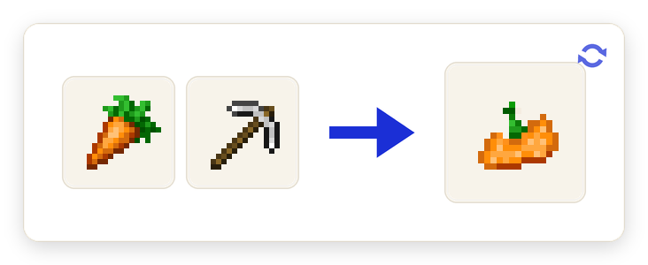 Crafting recipe for Smashed Carrots