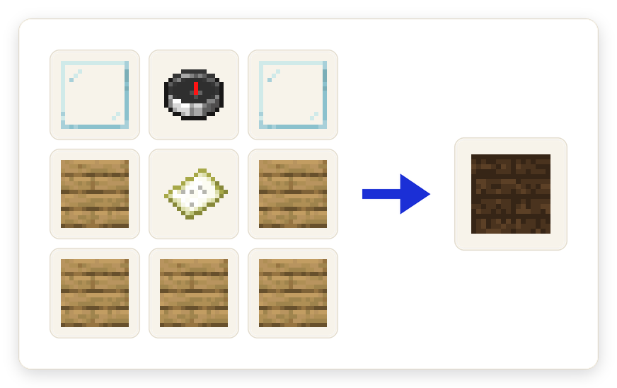 Crafting recipe for Diorama Table