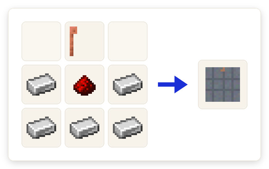 Crafting recipe for Launch Gantry