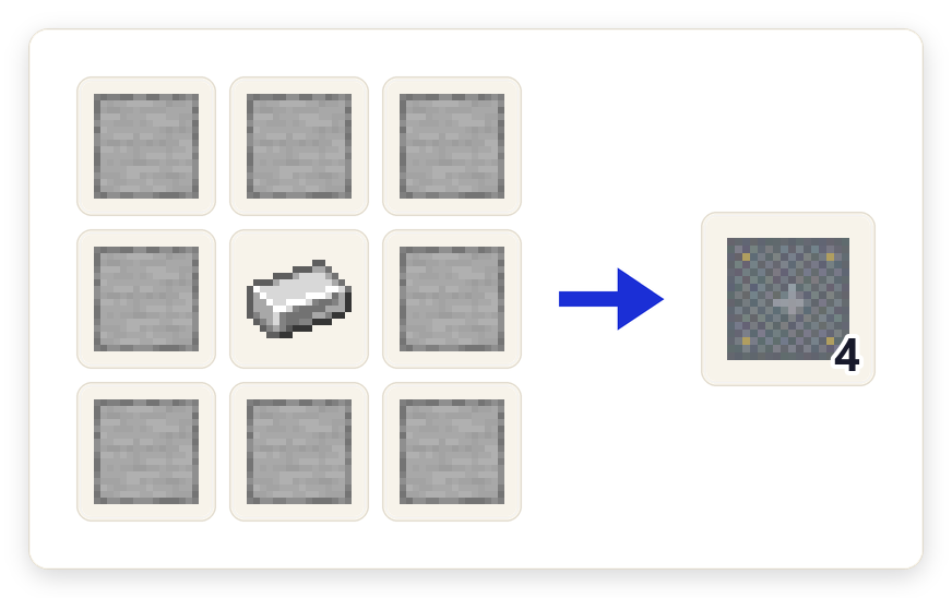 Crafting recipe for Launch Pad Base