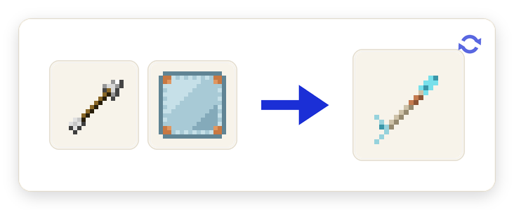 Crafting recipe for Scanner Arrow