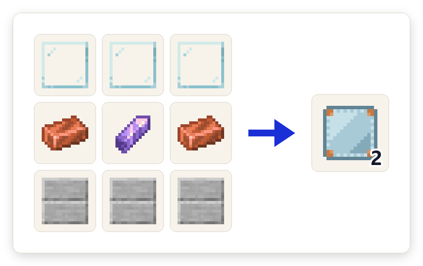 Crafting recipe for Vista Plate