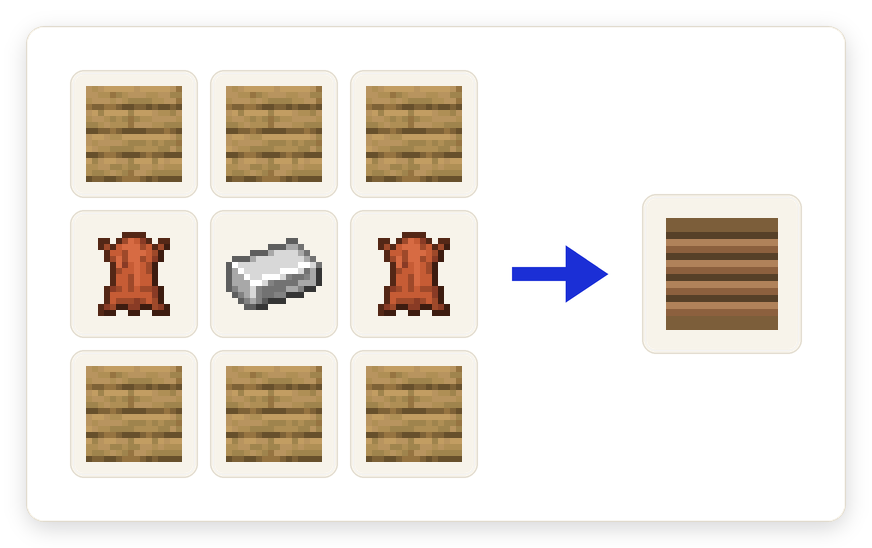 Crafting recipe for Bellows