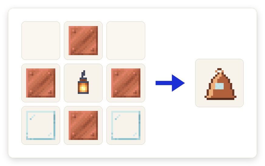 Crafting recipe for Diving Bell
