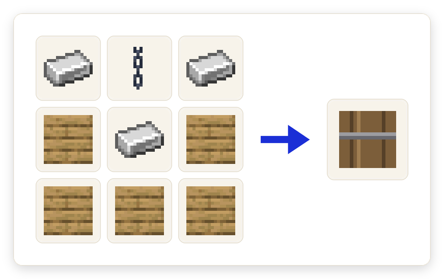 Crafting recipe for Winch Post