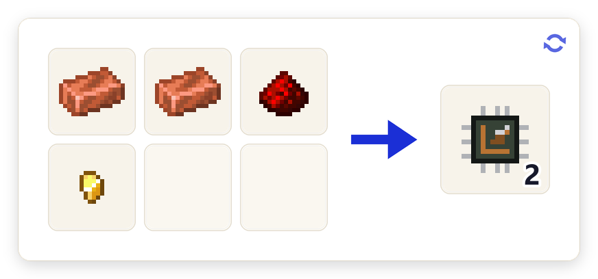 Crafting recipe for Chip Base