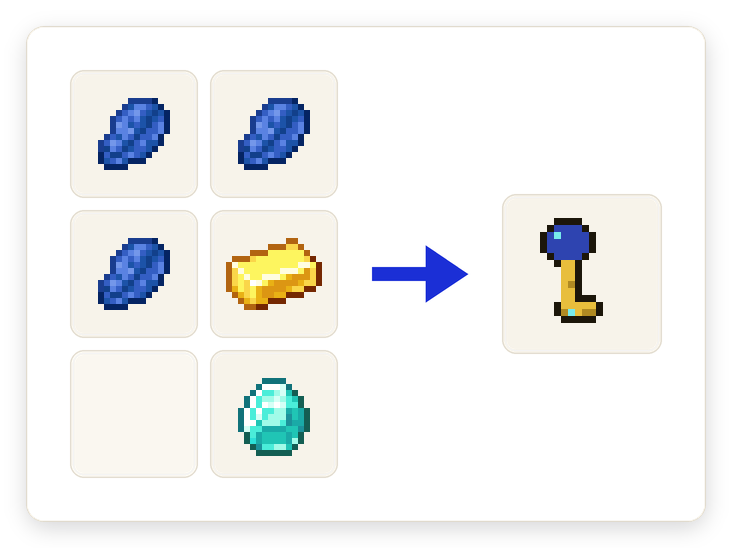 Crafting recipe for Founders Key