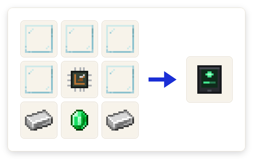 Crafting recipe for Trade Tablet