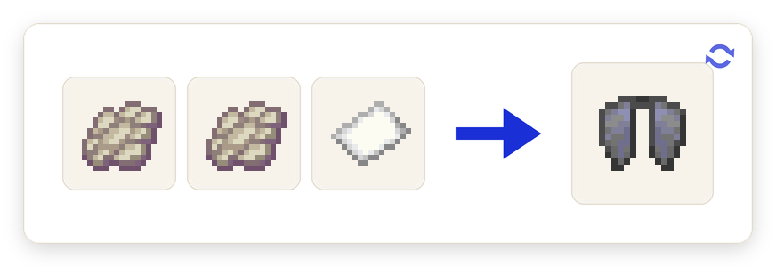 Crafting recipe for Elyptra