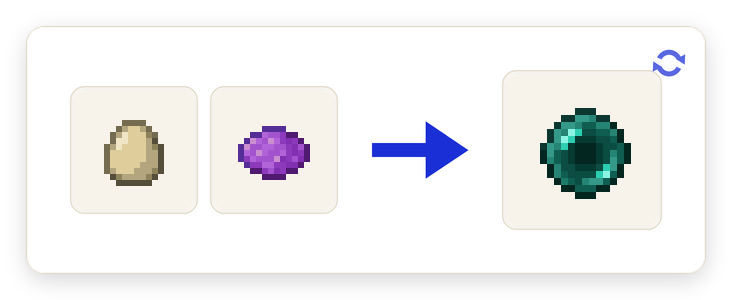 Crafting recipe for Ender Perl