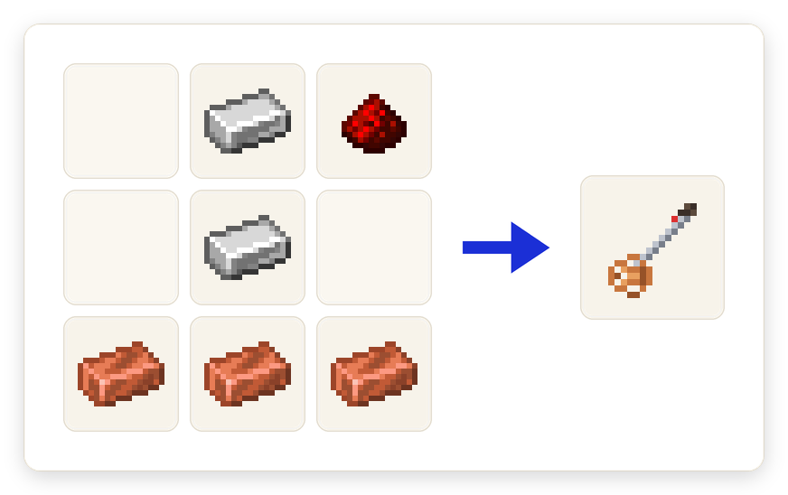 Crafting recipe for Metal Detector