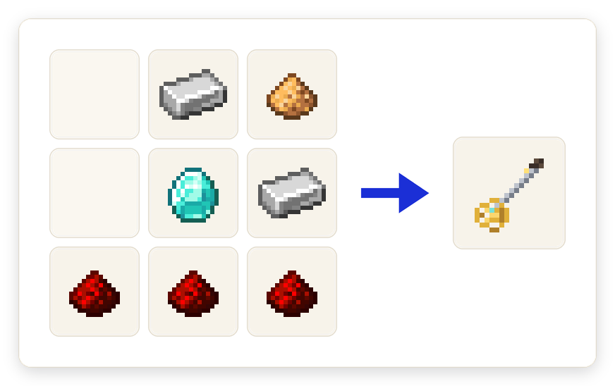 Crafting recipe for Prospector Detector