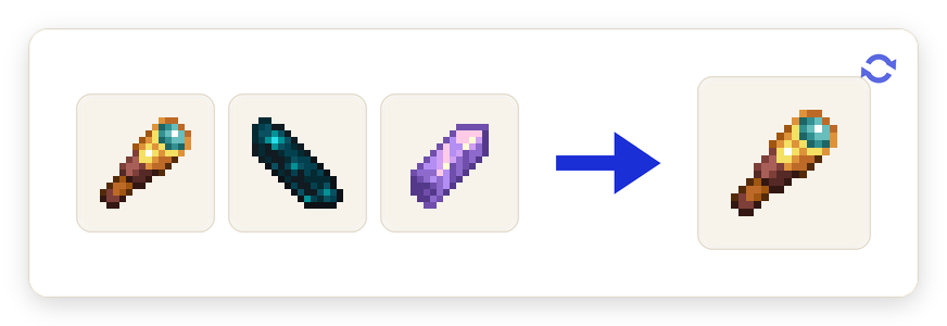 Crafting recipe for Echo Lens