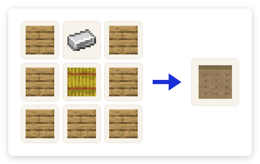 Crafting recipe for Feed Bag