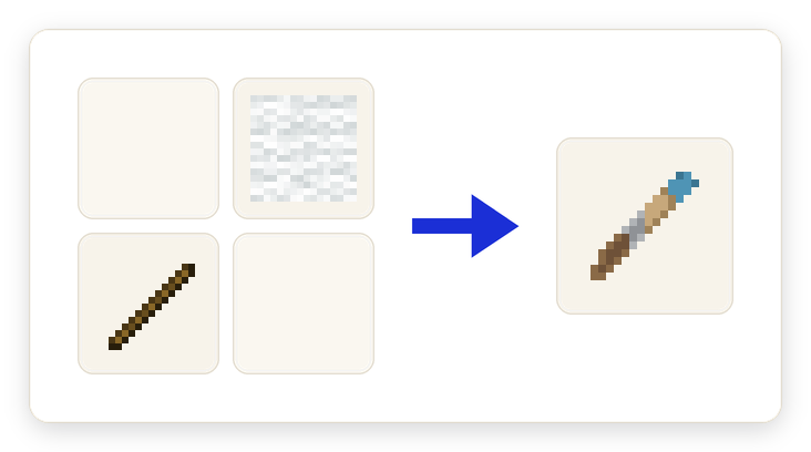 Crafting recipe for Paintbrush