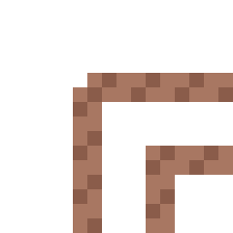 exposed copper rail corner texture
